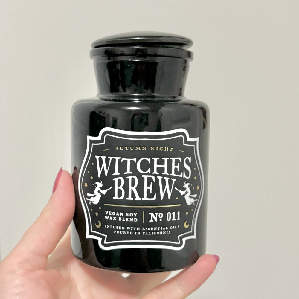 Witches Brew Autumn Night Vegan Soy Wax Candle Halloween Witchy Goth Decor